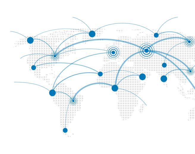 Gtele Global Reach Map