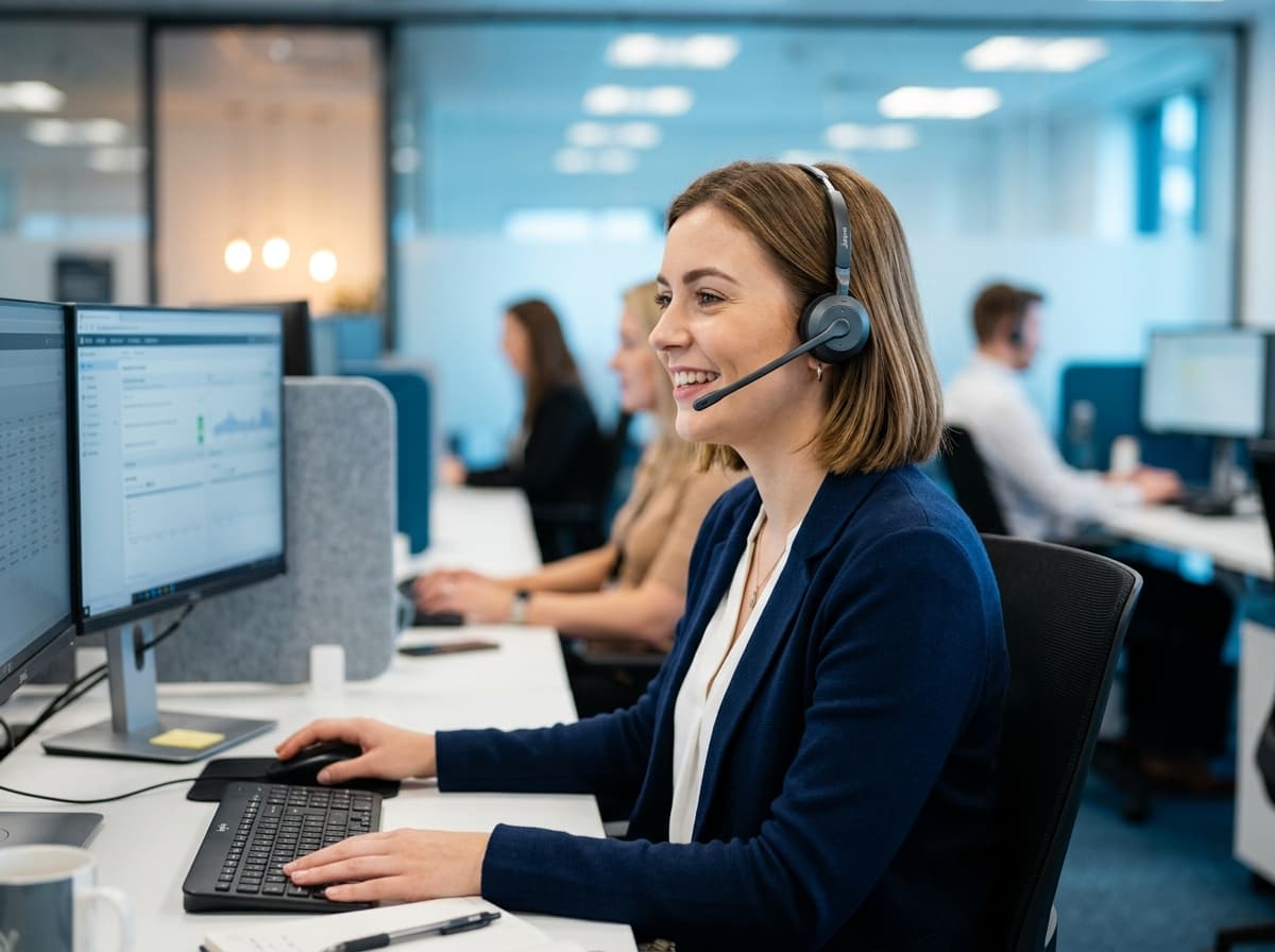UK Support Receptionist Ready to Help